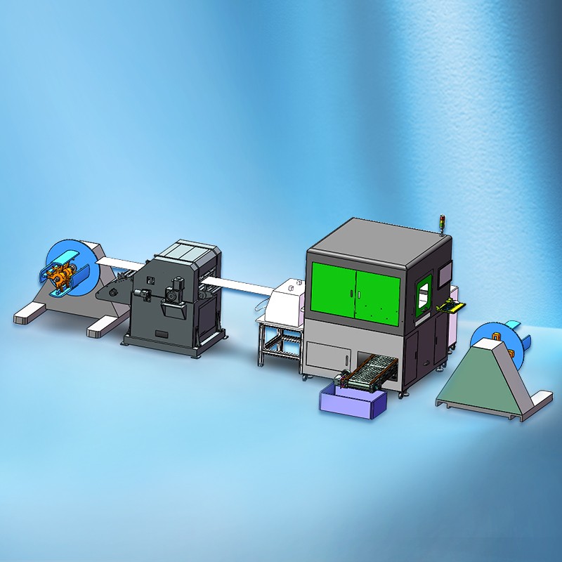 全自動(dòng)卷料激光切割生產(chǎn)線