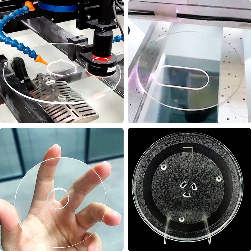 廚具玻璃鍋蓋激光鉆孔設(shè)備，單頭雙頭可定制